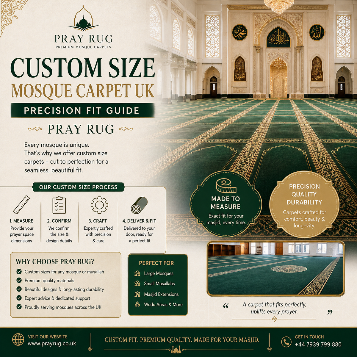Custom Size Mosque Carpet UK: How Precise Measurement Shapes A Perfect Fit