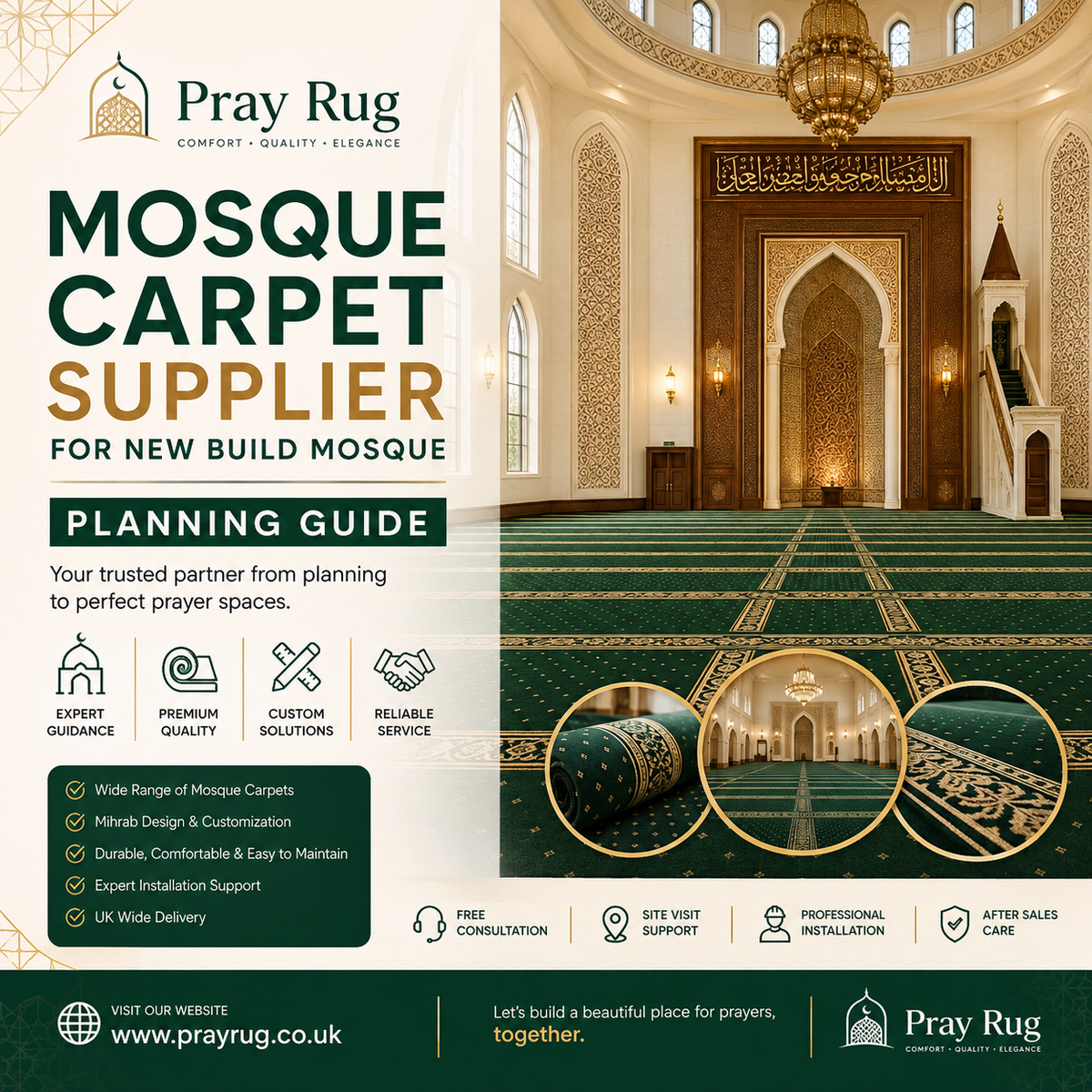 Mosque Carpet Supplier For New Build Mosque: A Planning Guide For Building Committees