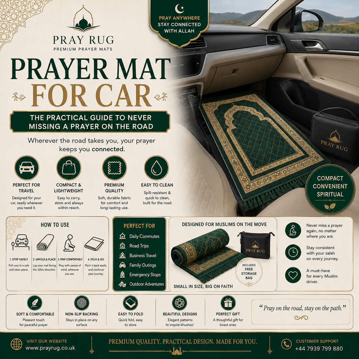 Prayer Mat For Car: The Practical Guide To Never Missing A Prayer On The Road