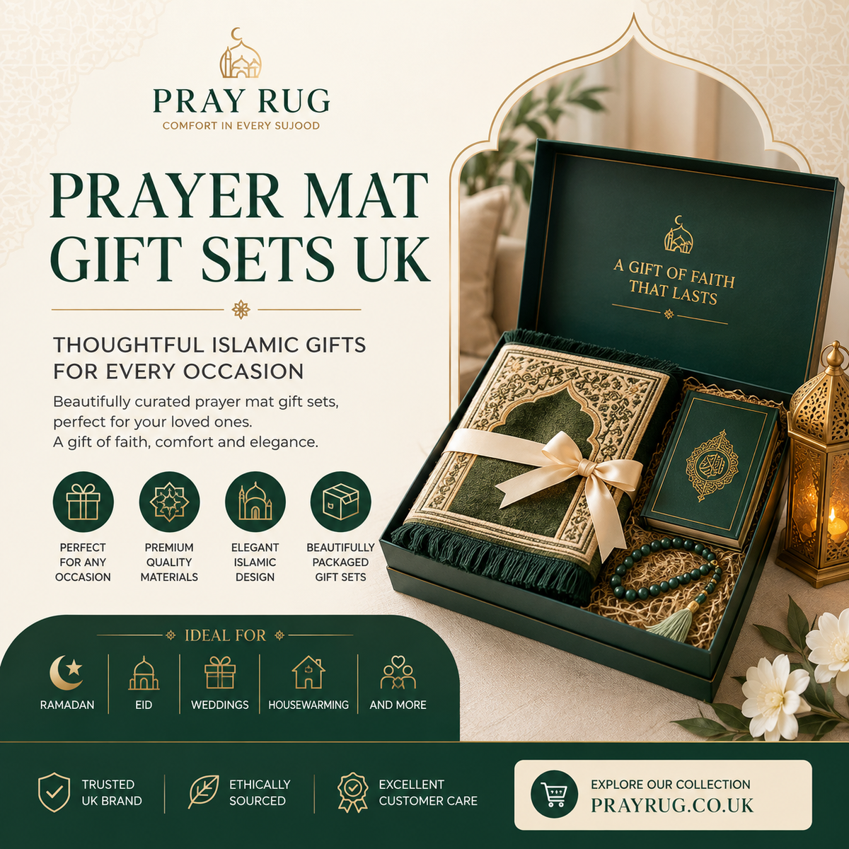 Prayer Mat Gift Sets UK: Thoughtful Islamic Gifts for Every Occasion | Pray Rug