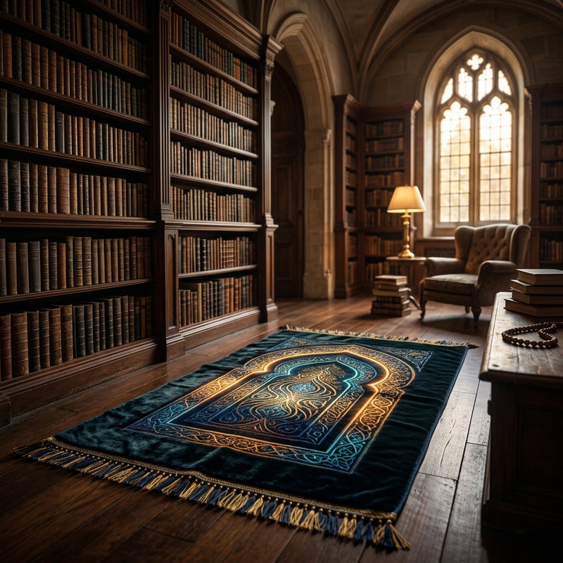 Elegant personalised prayer mat for Ramadan