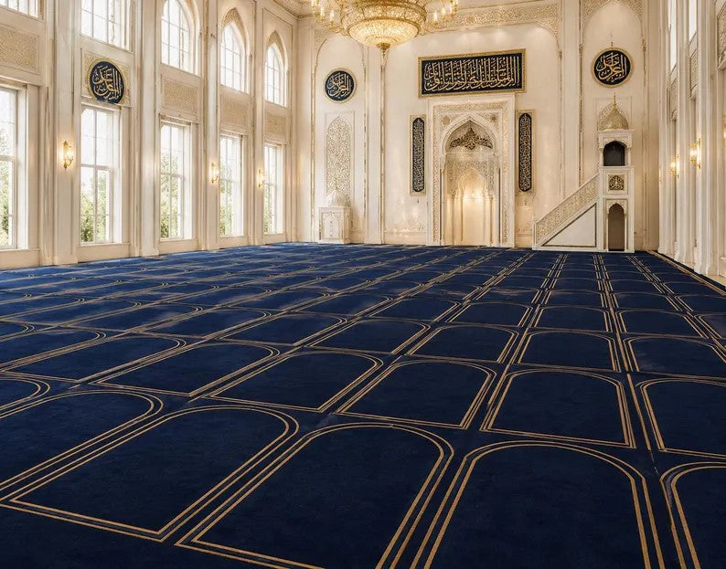 Luxury personalised prayer mat handmade in the UK