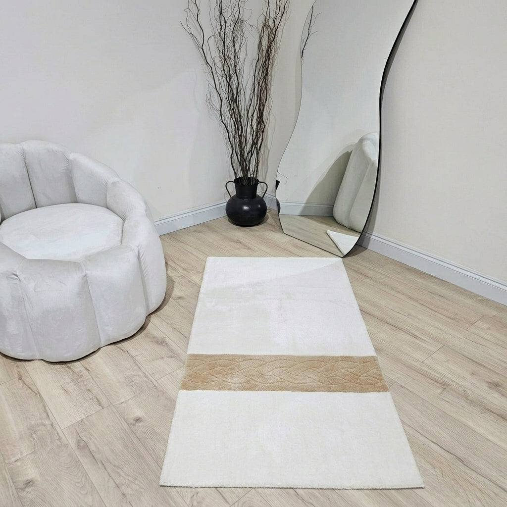 Modern luxury prayer mat reflecting a stylish abstract art style
