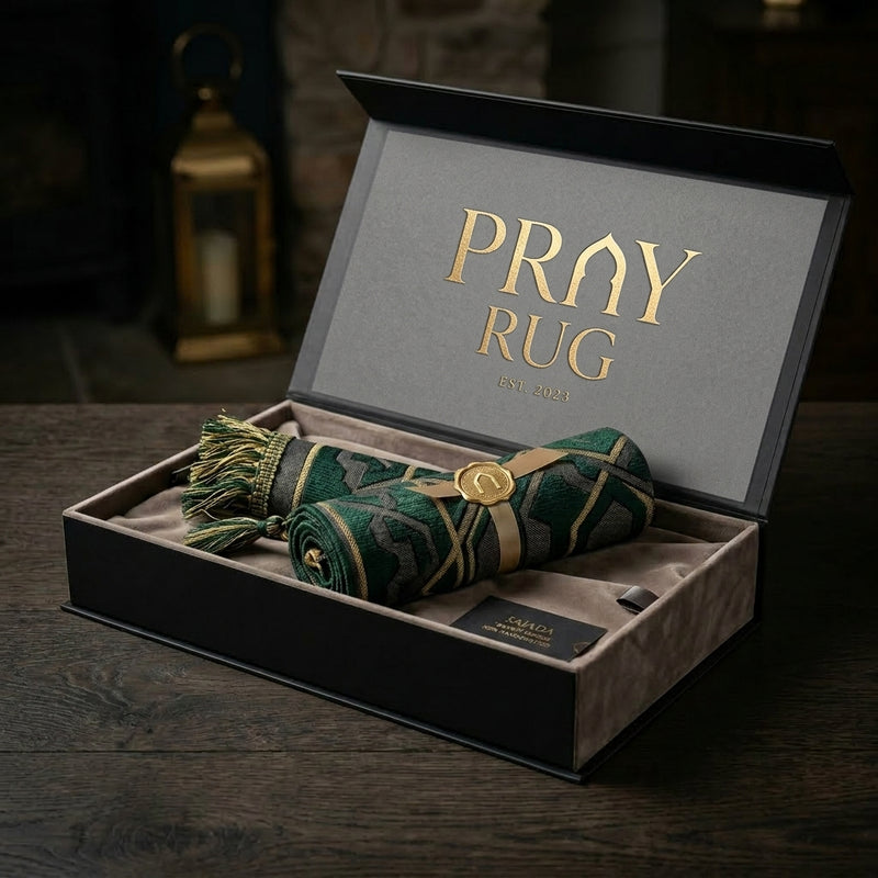 Personalised Muslim prayer mat gift UK