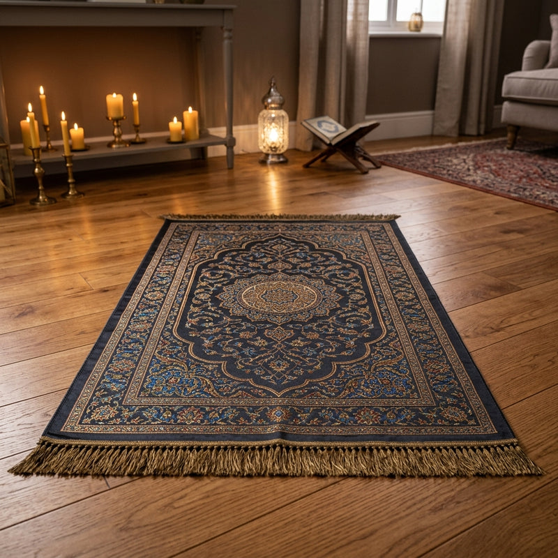 Premium Islamic prayer rug for home prayer space