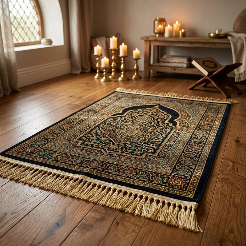 Premium velvet prayer mat for daily salah
